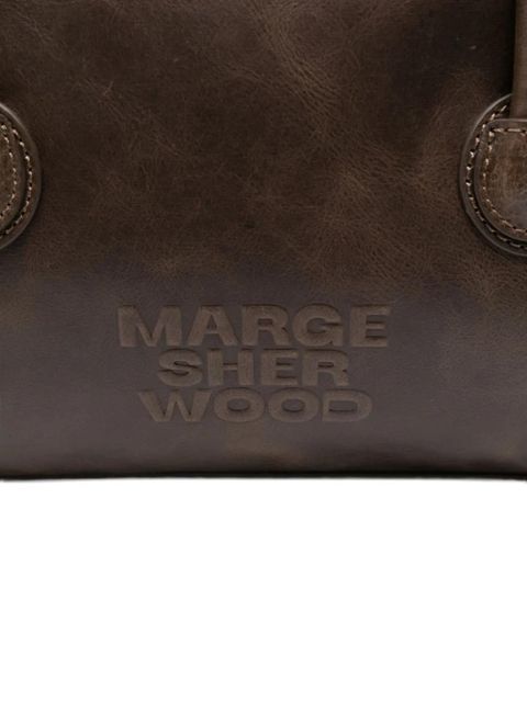 Marge Sherwood top-handle leather tote bag - Brown