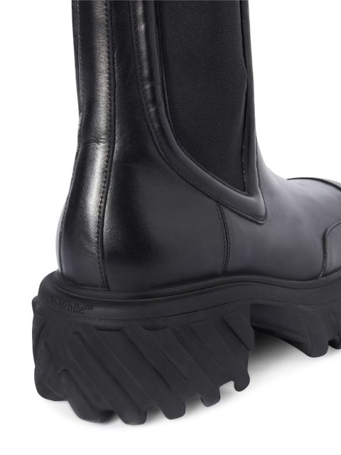 Off-White Tractor Motor leather boots - Black