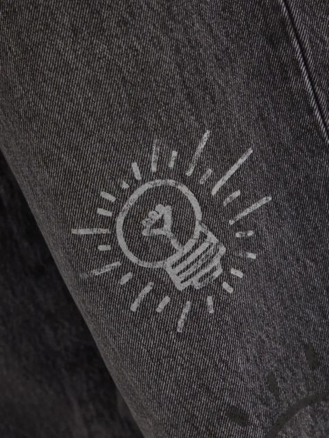 Miss Sixty jeansy x Keith Haring 6L3JJ2280000 damskie high waist