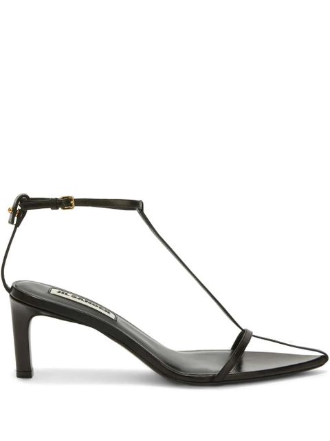 Jil Sander high leather sandals - Black - zdjęcie produktu nr 1