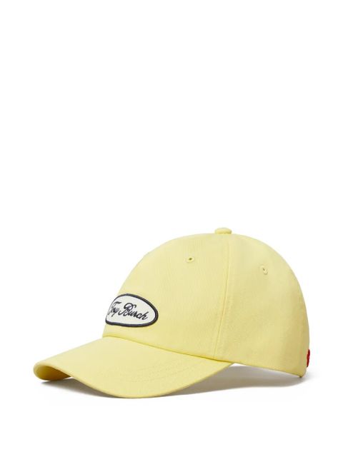 Tory Burch logo-patch baseball cap - Yellow