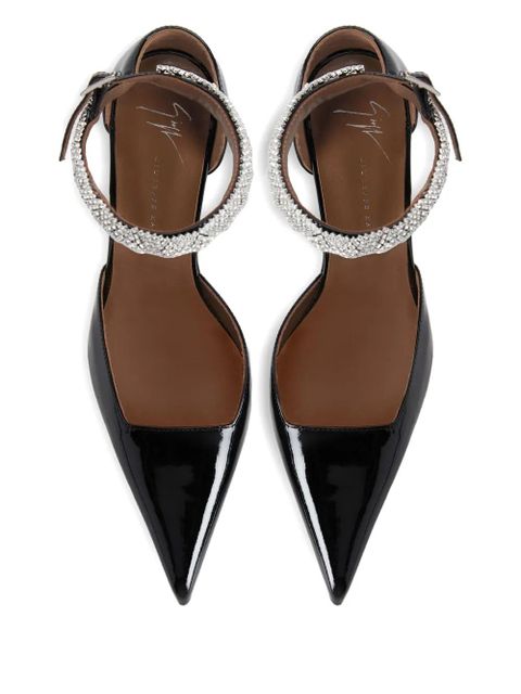Giuseppe Zanotti 105mm ELENIE crystal-embellishment pumps - Black