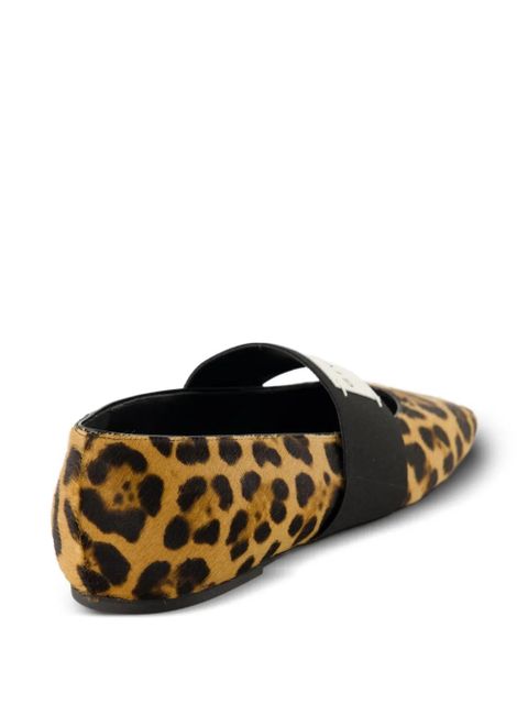 Givenchy leopard ballet flats - Brown
