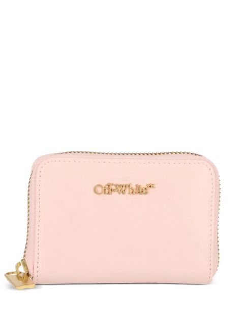 Off-White logo-plaque zip-around wallet - Pink - zdjęcie produktu nr 1