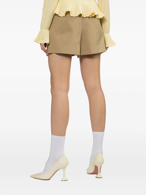 Self-Portrait gaberdine skorts - Neutrals