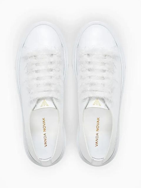 Vanda Novak sneakersy skórzane Grace kolor biały