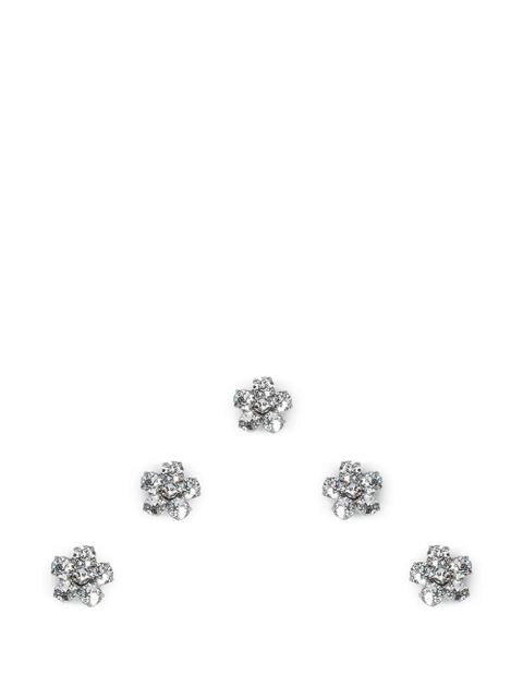 Jennifer Behr Violet flower hair magnets - Silver - zdjęcie produktu nr 1