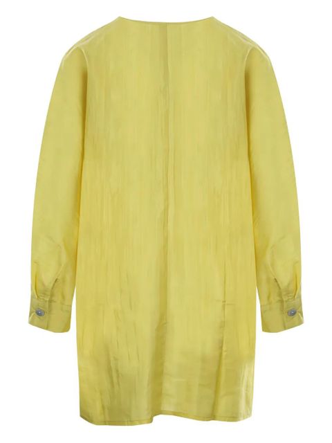 THE ROSE IBIZA V-neck long-sleeve blouse - Yellow