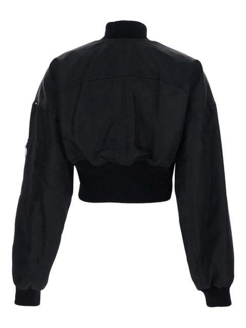 Sportmax zipped bomber jacket - Black