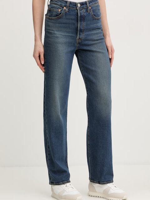 Levi's jeansy straight damskie RIBCAGE STRAIGHT ANKLE - zdjęcie produktu nr 2