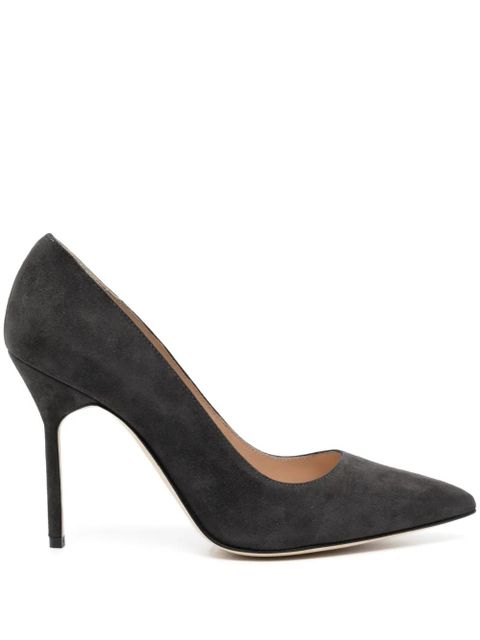 Manolo Blahnik BB 100mm suede pumps - Black - zdjęcie produktu nr 1