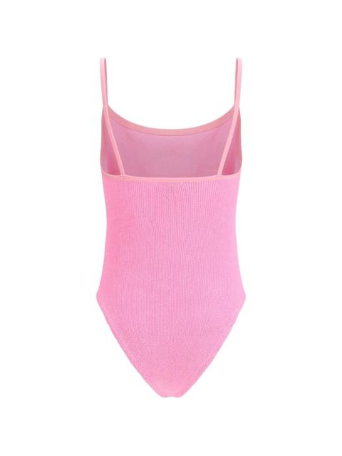 Hunza G Pamela crinkle-effect one-piece swimsuit - Pink - zdjęcie produktu nr 2