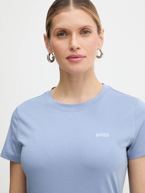 BOSS Orange t-shirt bawełniany C Esogo 1 damski kolor niebieski 50506973