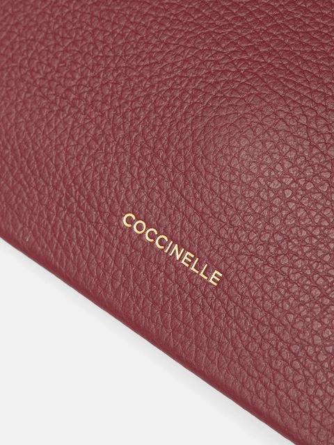 Coccinelle torebka skórzana kolor bordowy E5 S00 55 02 01 - zdjęcie produktu nr 2