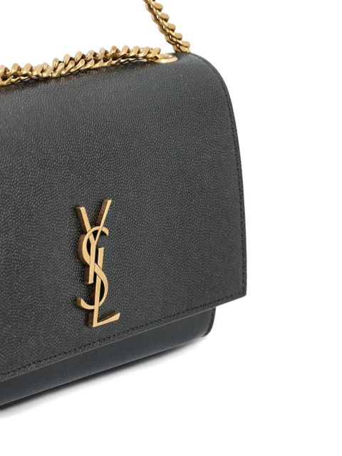 Saint Laurent NEW KATE small in grain de poudre leather - Black