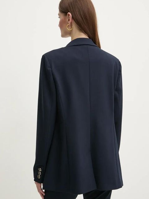Marella marynarka BAIOCCO kolor granatowy dwurzędowa gładka 2513911024200 - zdjęcie produktu nr 2