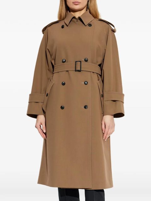 Max Mara buttoned belted trench coat - Brown