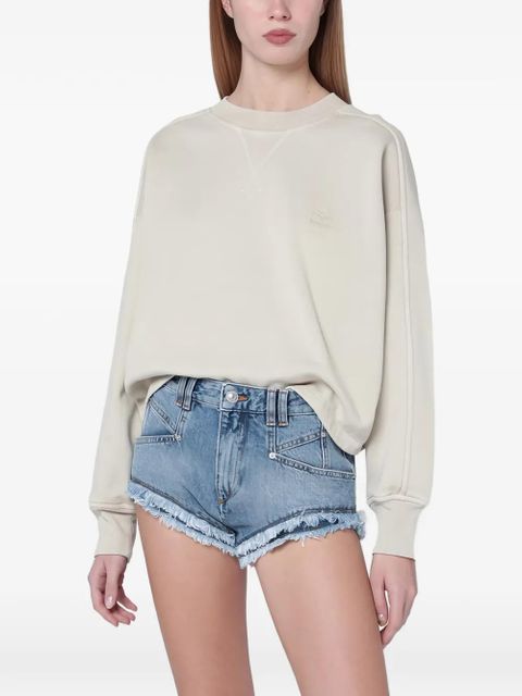 MARANT ÉTOILE embroidered sweatshirt - Neutrals - zdjęcie produktu nr 1