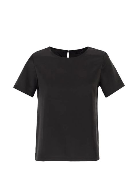 Weekend Max Mara contrasting texture T-shirt - Black - zdjęcie produktu nr 1