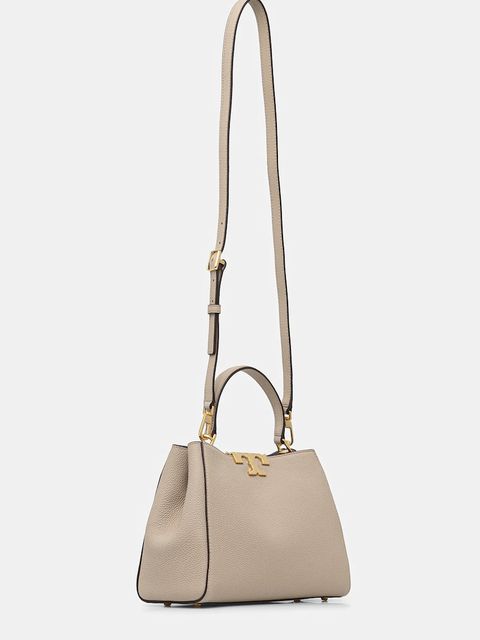 Tory Burch torebka skórzana Eleanor Soft Medium kolor beżowy 177217.250