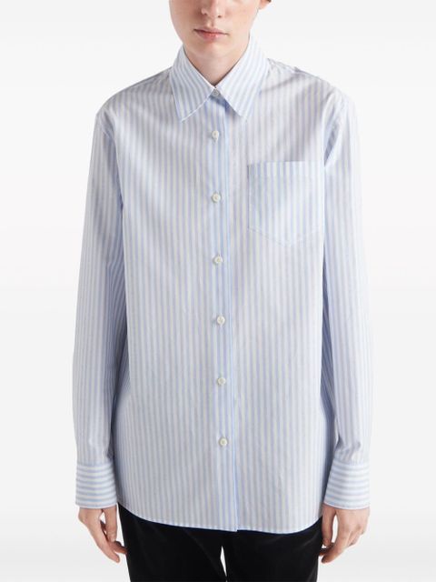 Prada jacquard poplin shirt - White - zdjęcie produktu nr 2