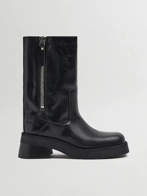 Miista botki zamszowe Gunda damskie kolor czarny na słupku E8_4039 - zdjęcie produktu nr 1