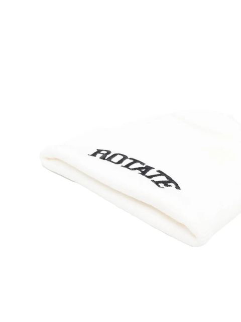 ROTATE BIRGER CHRISTENSEN embroidered-logo beanie - White - zdjęcie produktu nr 2