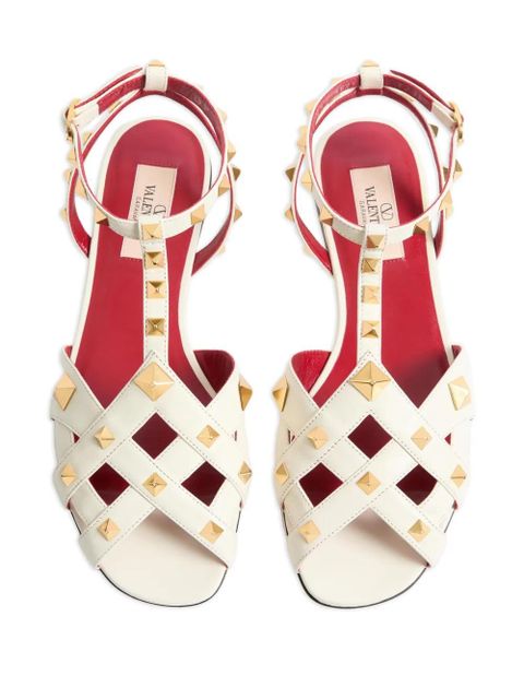 Valentino Garavani studdy kidskin sandals - Neutrals