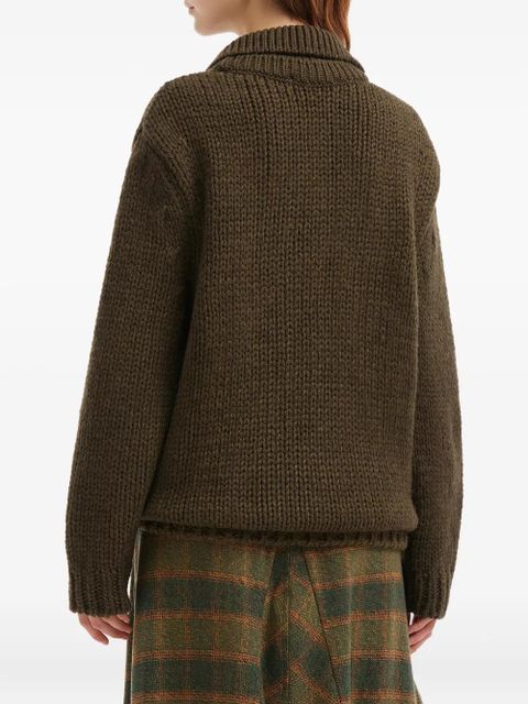 OUR LEGACY button-collar sweater - Green - zdjęcie produktu nr 2