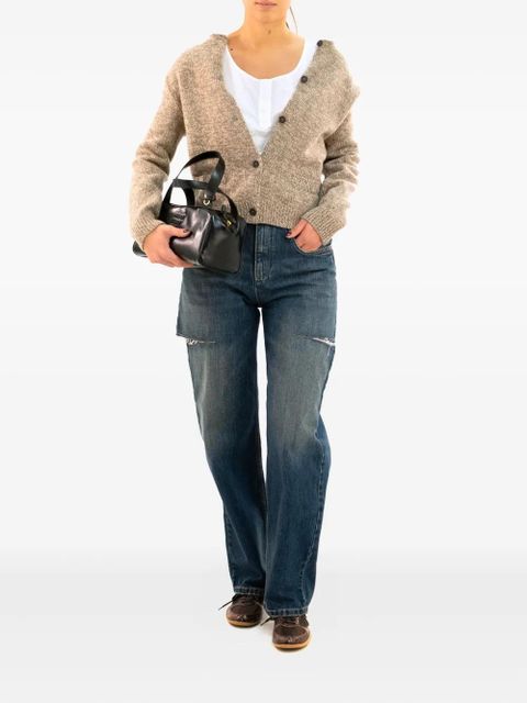 Miu Miu crew-neck cardigan - Neutrals - zdjęcie produktu nr 2