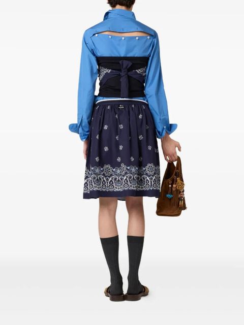 Miu Miu logo shirt - Blue