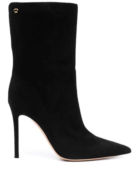 Gianvito Rossi Reus 105mm suede boots - Black - zdjęcie produktu nr 1