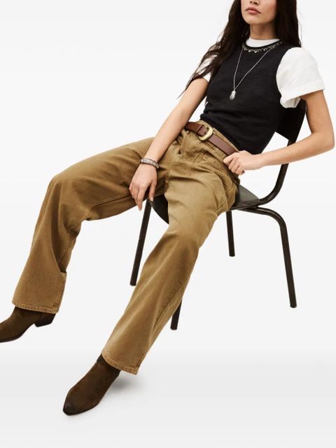 Ba&Sh Fina drawstring pocket trousers - Brown