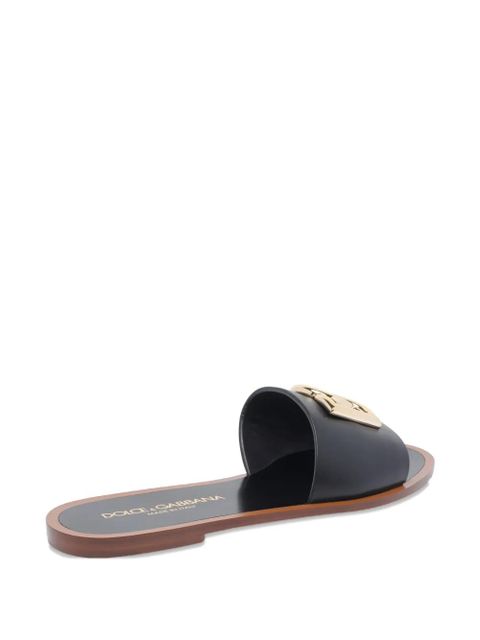 Dolce & Gabbana DG-logo leather sandals - Black - zdjęcie produktu nr 2