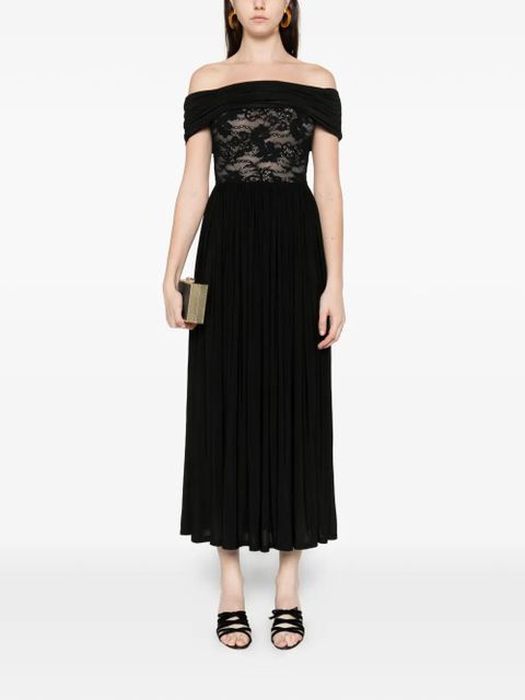 ZIMMERMANN lace-panel midi dress - Black - zdjęcie produktu nr 2