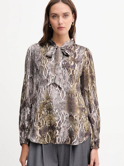 Marc Aurel bluzka damska kolor zielony wzorzysta 6345-1000-24809 - zdjęcie produktu nr 1