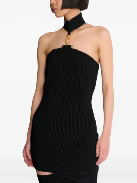 Balmain strapless tube dress - Black