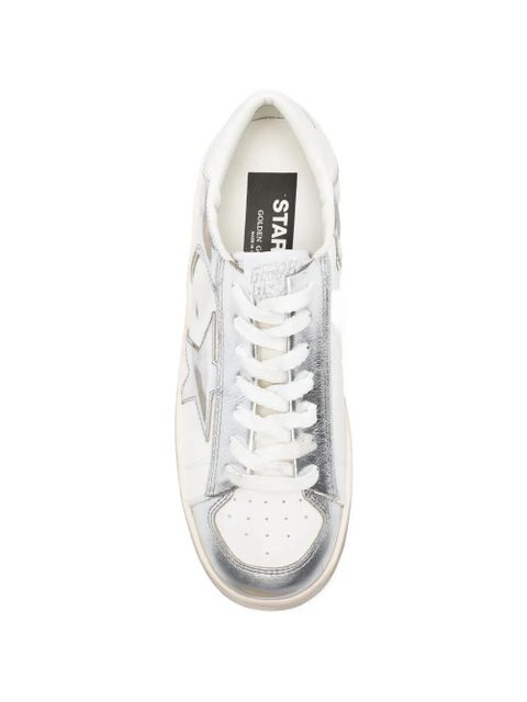 Golden Goose Stardan laminated sneakers - White