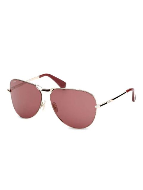 Max Mara Eyewear pilot-framed sunglasses - Gold - zdjęcie produktu nr 1