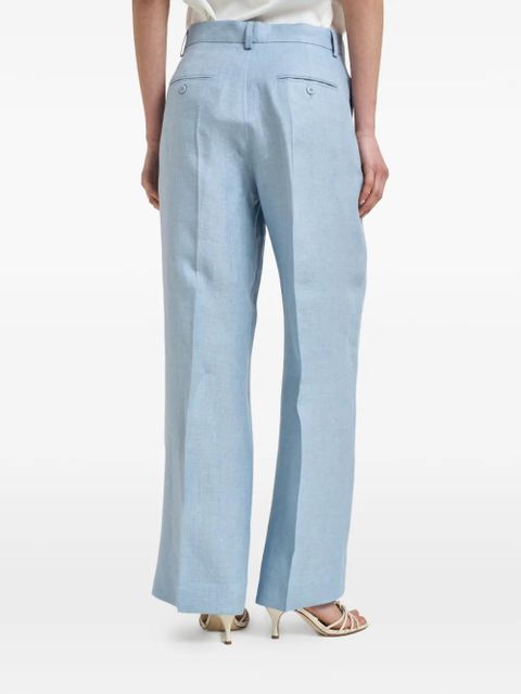 Weekend Max Mara linen tailored trousers - Blue