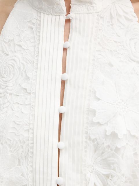 Bardot sukienka kolor biały mini dopasowana 59845DB