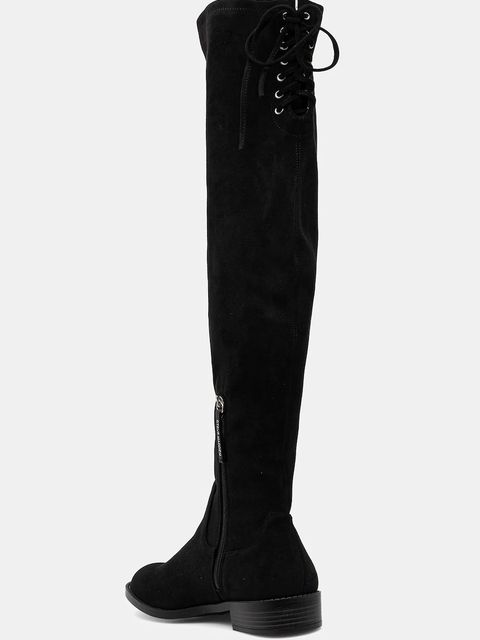 Steve Madden kozaki Xray damskie kolor czarny na płaskim obcasie 11005012