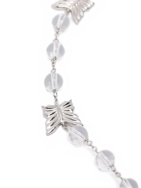 Blumarine butterfly beaded necklace - Silver - zdjęcie produktu nr 2