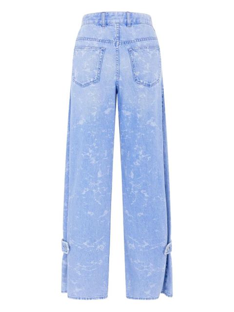 Rabanne washed-effect jeans - Blue