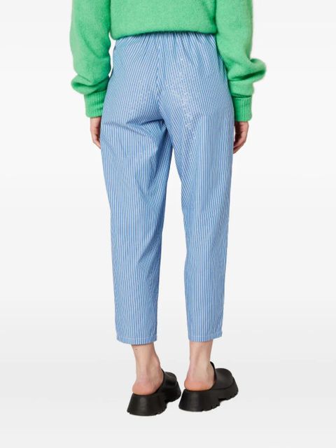 American Vintage Zatybay striped drawstring trousers - Blue