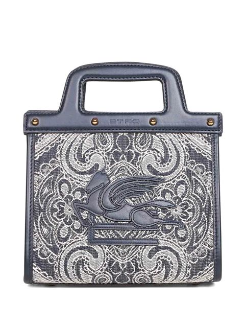ETRO small embossed-logo jacquard tote bag - Blue - zdjęcie produktu nr 1