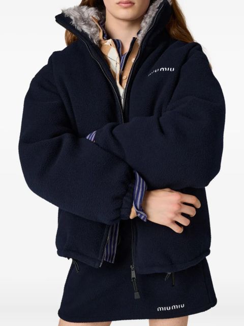 Miu Miu fleece down jacket - Blue