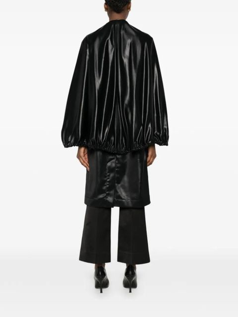 TOTEME detachable-cape coat - Black