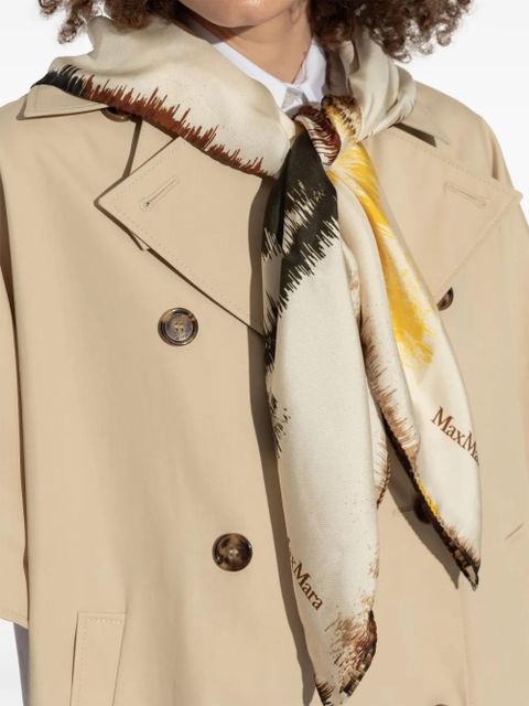 Max Mara Carre scarf - Neutrals