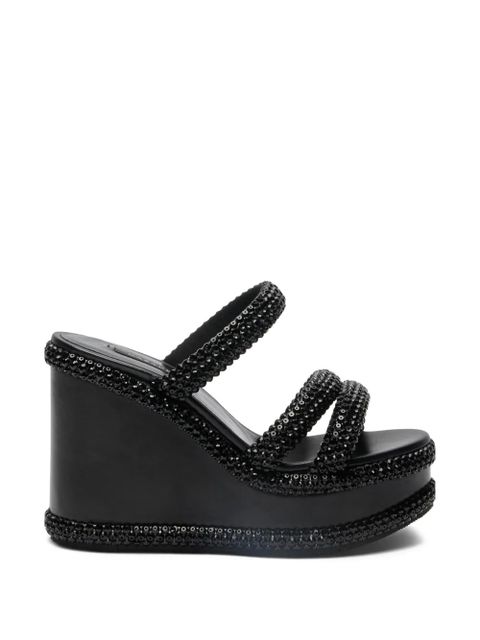 Casadei Sirio wedge sandals - Black - zdjęcie produktu nr 1